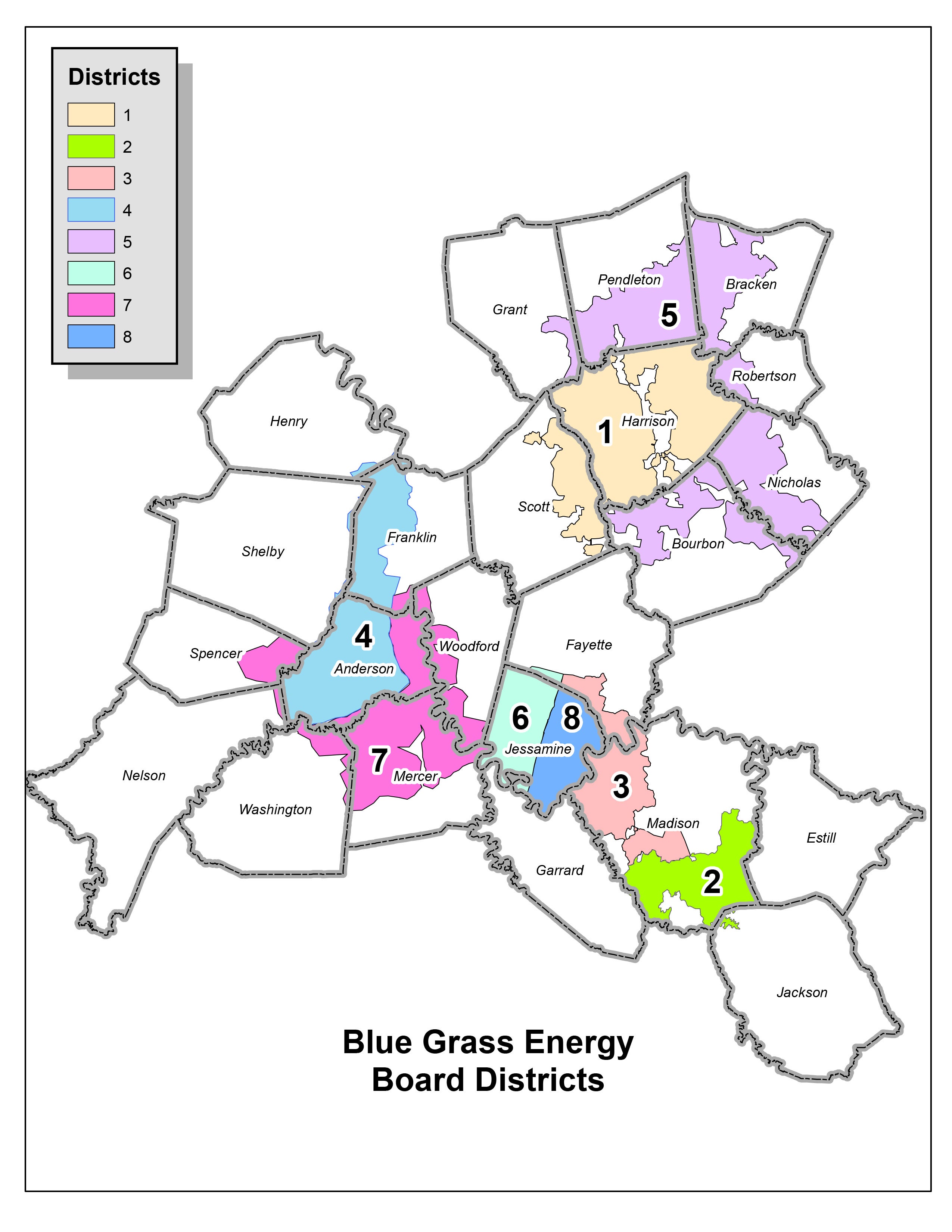 Blue Grass Energy Districts
